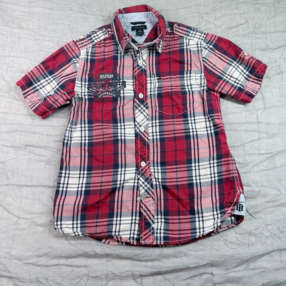 Tommy Hilfiger Button Down Boys Short Sleeve Shirt